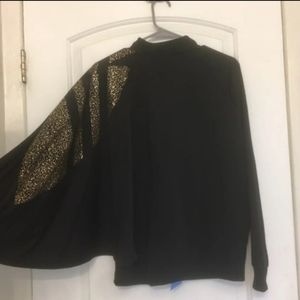 ADIDAS RIGHT ARMED FLARE BLACK & GOLD